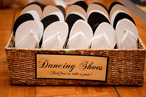 flip flop bridal shoes